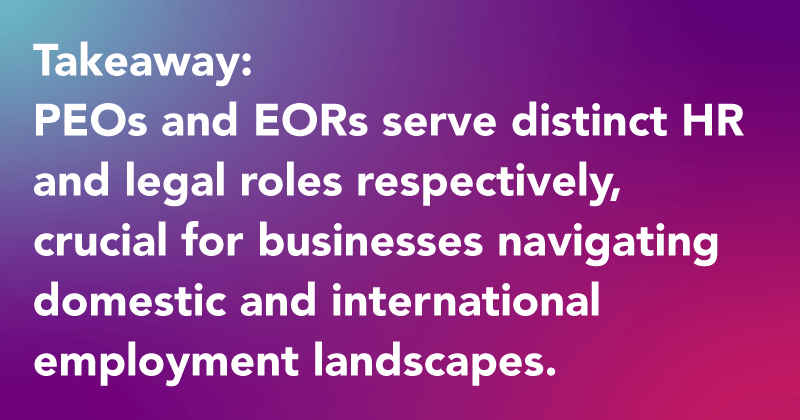 Alternatives to PEO vs EOR