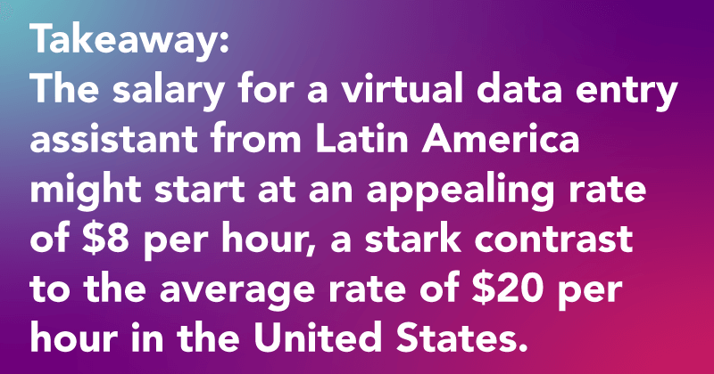 how much does data entry assistant earn per hour