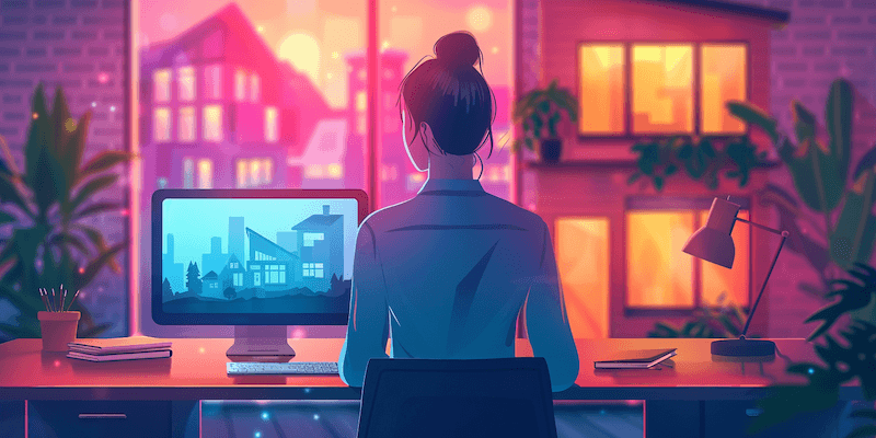 Remote work in property management.